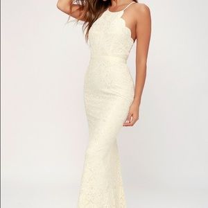 Cream maxi dress